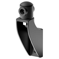 Guide rail bracket with head without knob