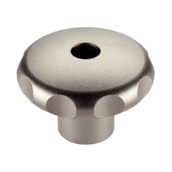 Solid SS knob with threaded hole drilled out