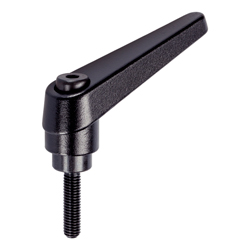 Adjustable clamping levers with stud