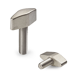 Full Stainless Steel Wing Nut With Threaded Stud